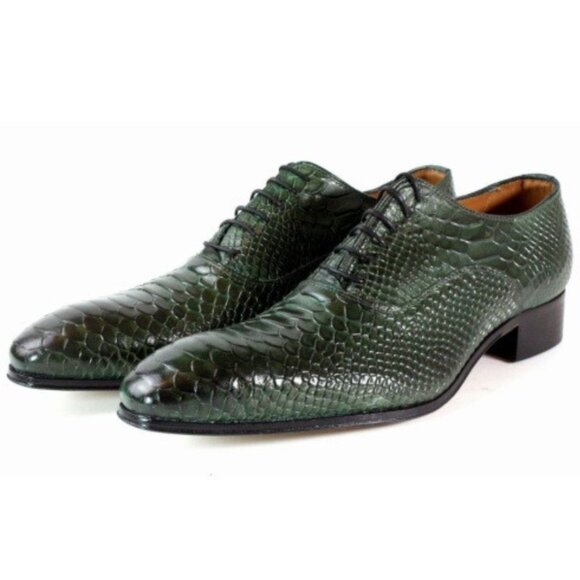 George Green Crocodile Printed Calfskin Oxford main image 4